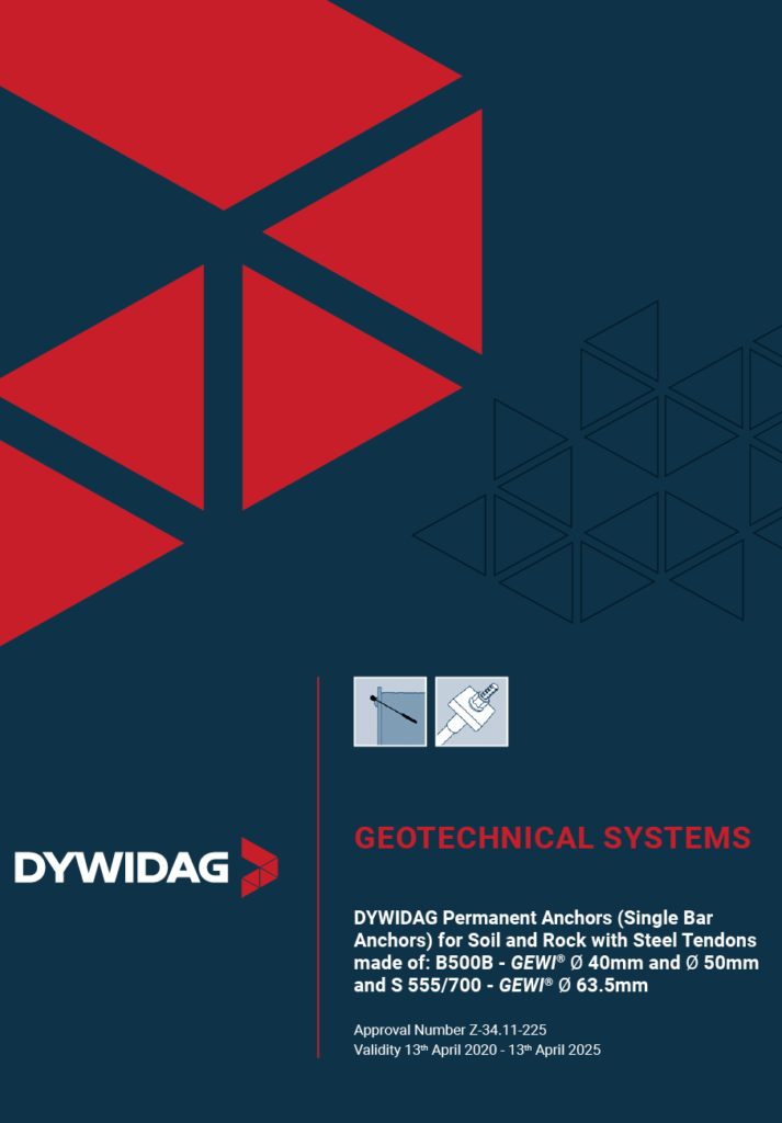 Dywidag Permanent Anchors